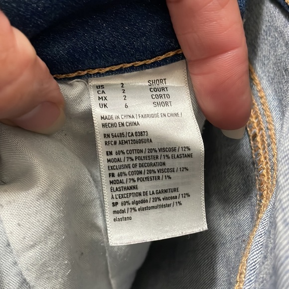 American Eagle women’s Super Stretch X  jeggings size  2 short - Picture 6 of 7